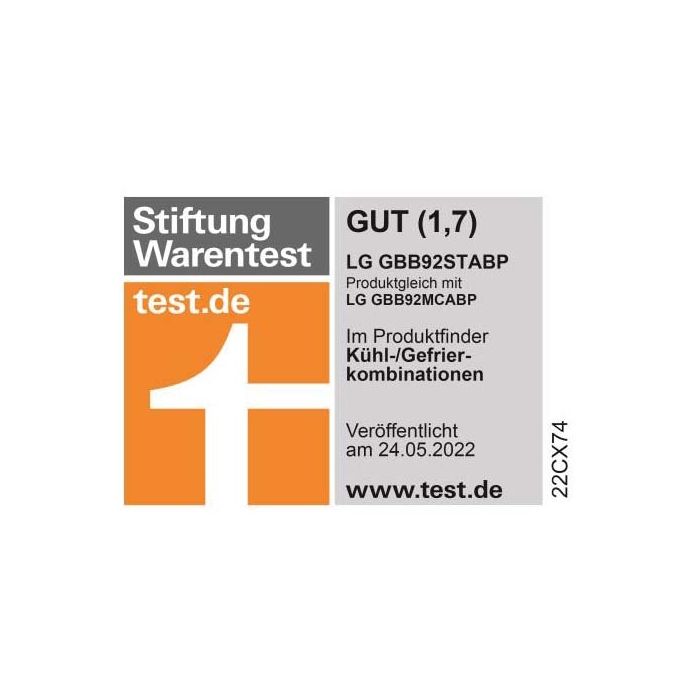 LG Kühl- Gefrierkombination GBB 92 STABP
