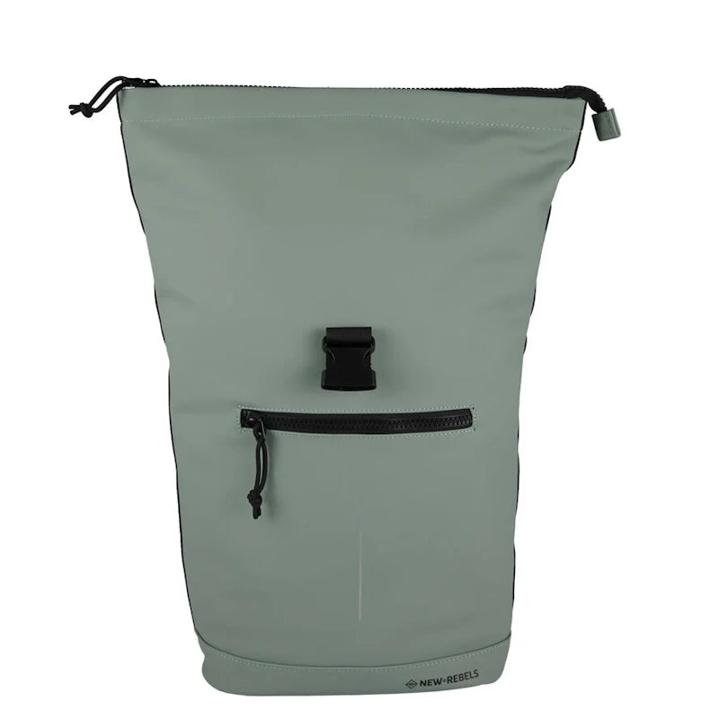 New Rebels Mart Waterproof Rolltop Rugzak Laptopvak 15,6'' Salie Green