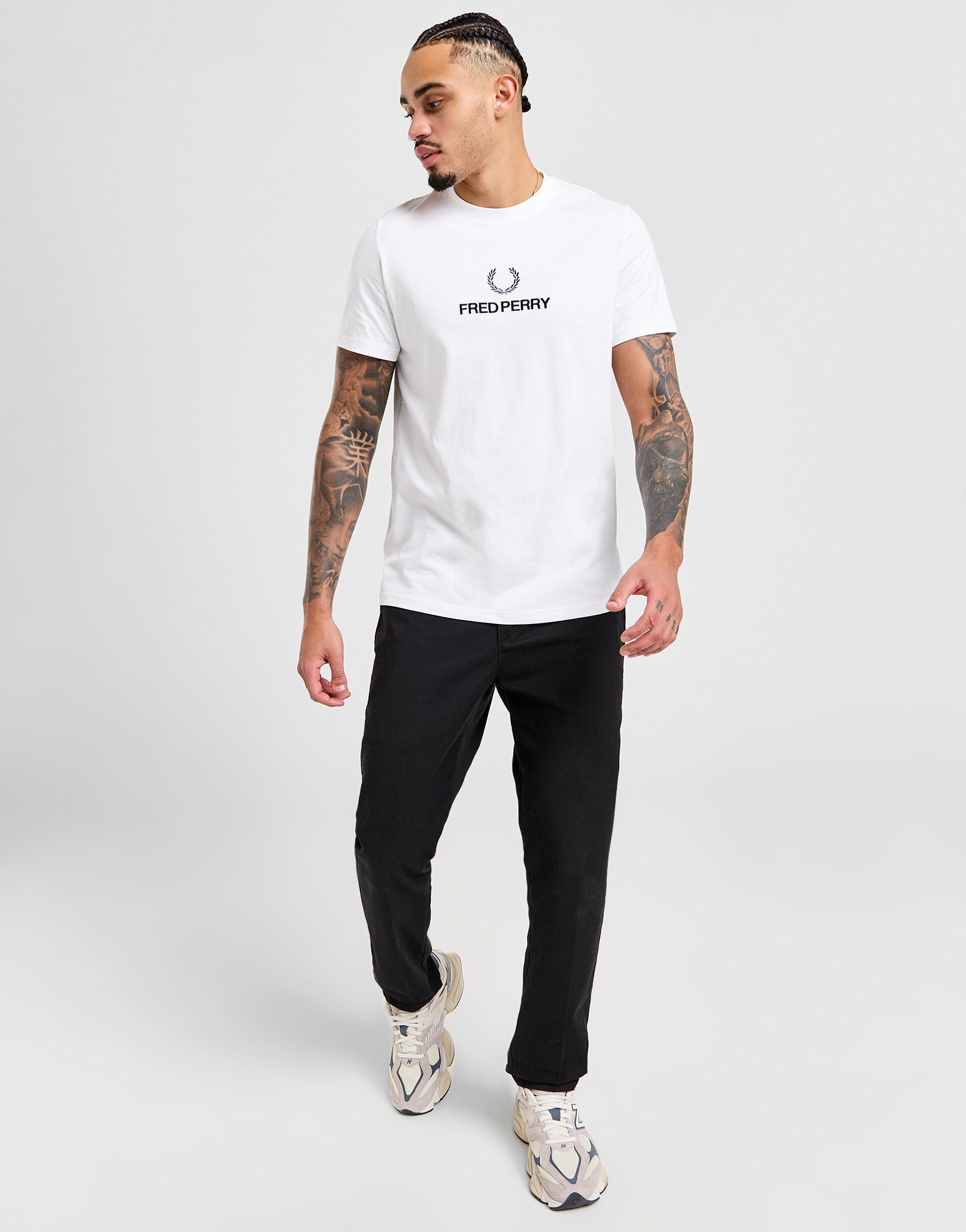 Fred Perry T-Shirt Global Stack Logo Homme