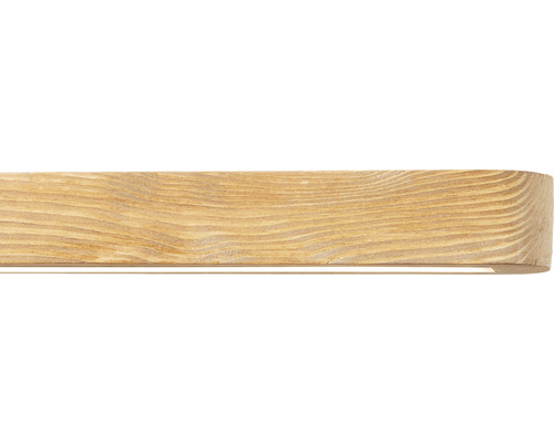 LED hanglamp, dimbaar, 10,5W, 880 lm, 3000 K, HxL 110x80 cm, grenen, bruin gebeitst/zwart + touchdimmer