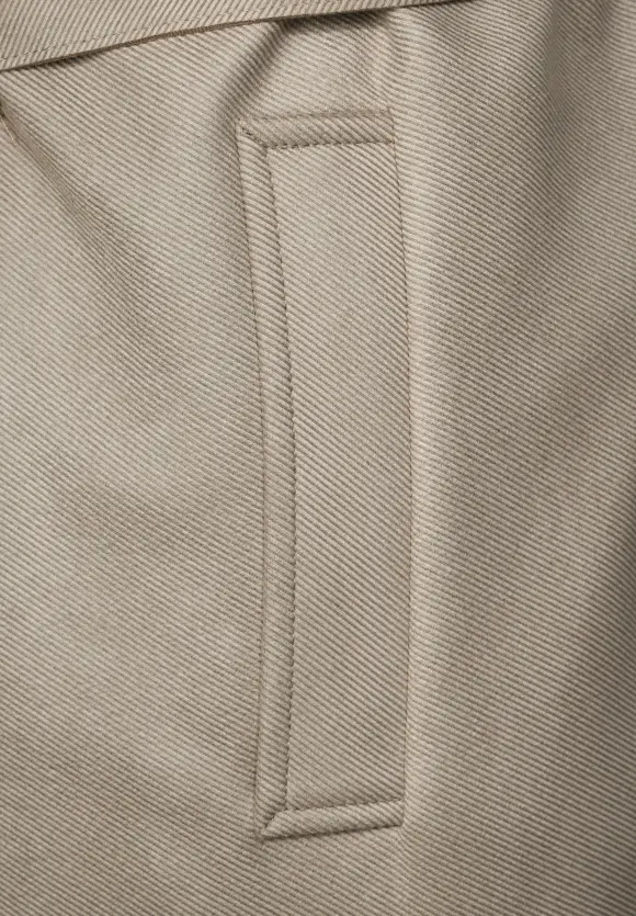 Velours Trenchcoat - smoke sand