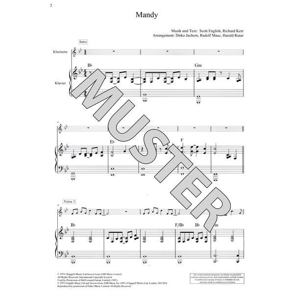 Schott Pop Ballads Clarinet