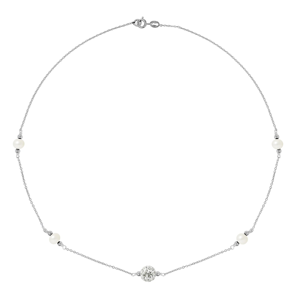 Collier - Perles de culture d'eau douce - Argent 925