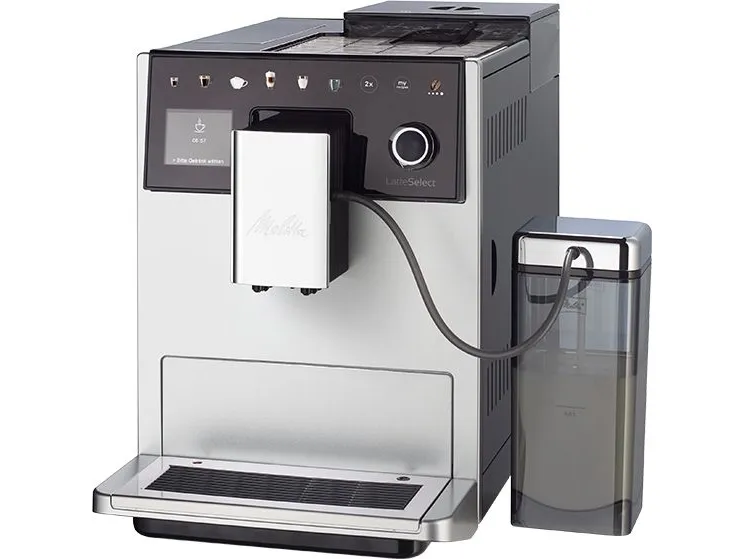 Melitta F63/0-201, Espressomaskine, 1,8 L, Kaffebønner, Indbygget kværn, 1400 W, Sølv