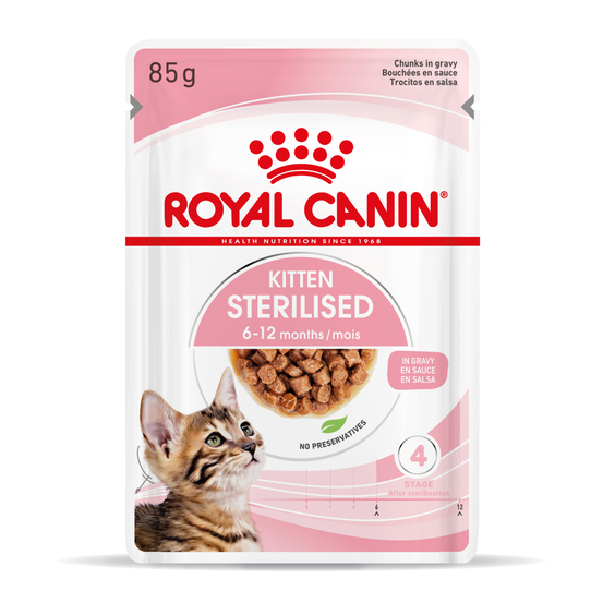 Boite KITTEN SAUCE 12X85G 1 plus 1 A-60%
