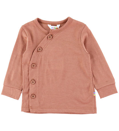 Joha Cardigan - Wolle - Rot/Braun