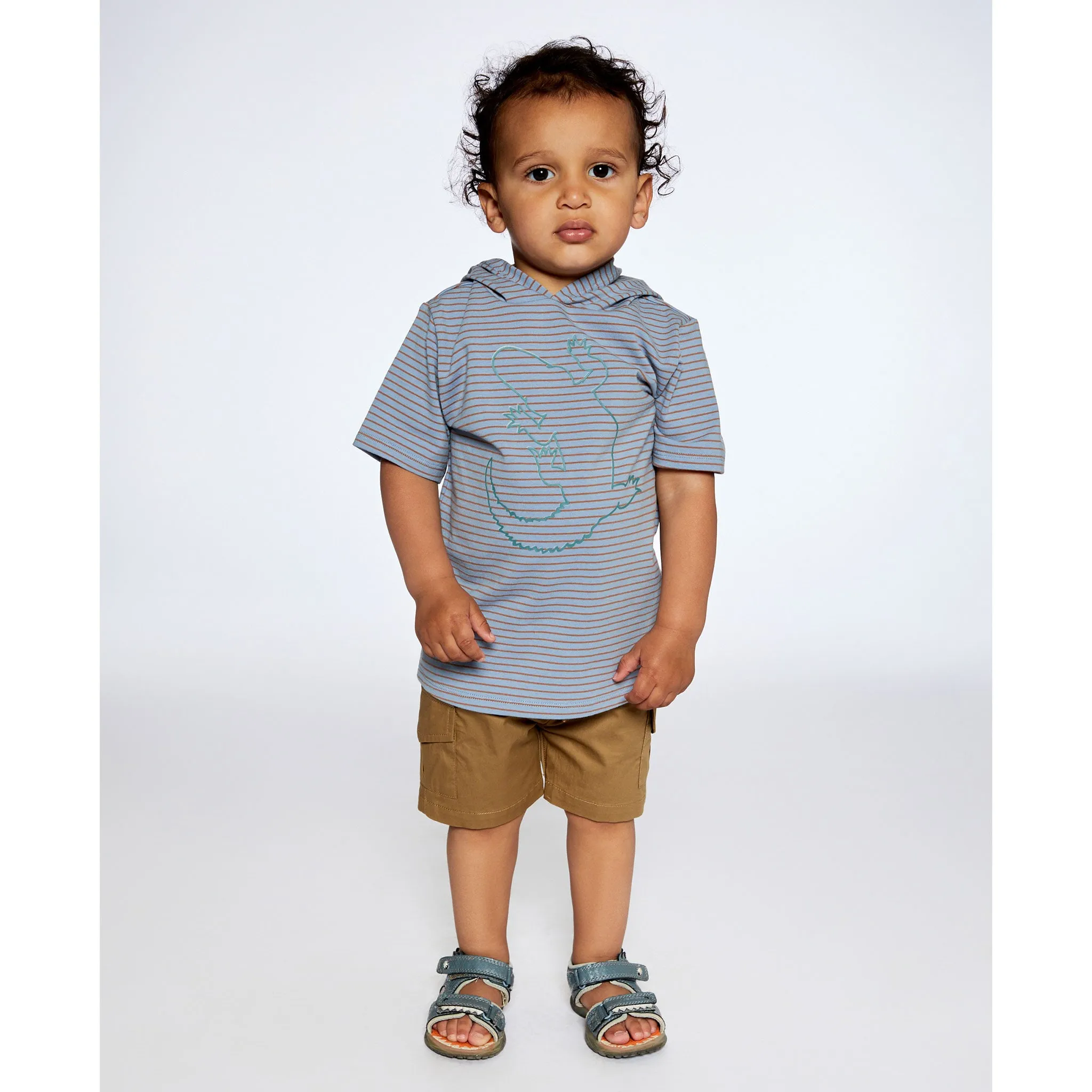 Deux par Deux T-shirt Capuchon Safari 3-6ans