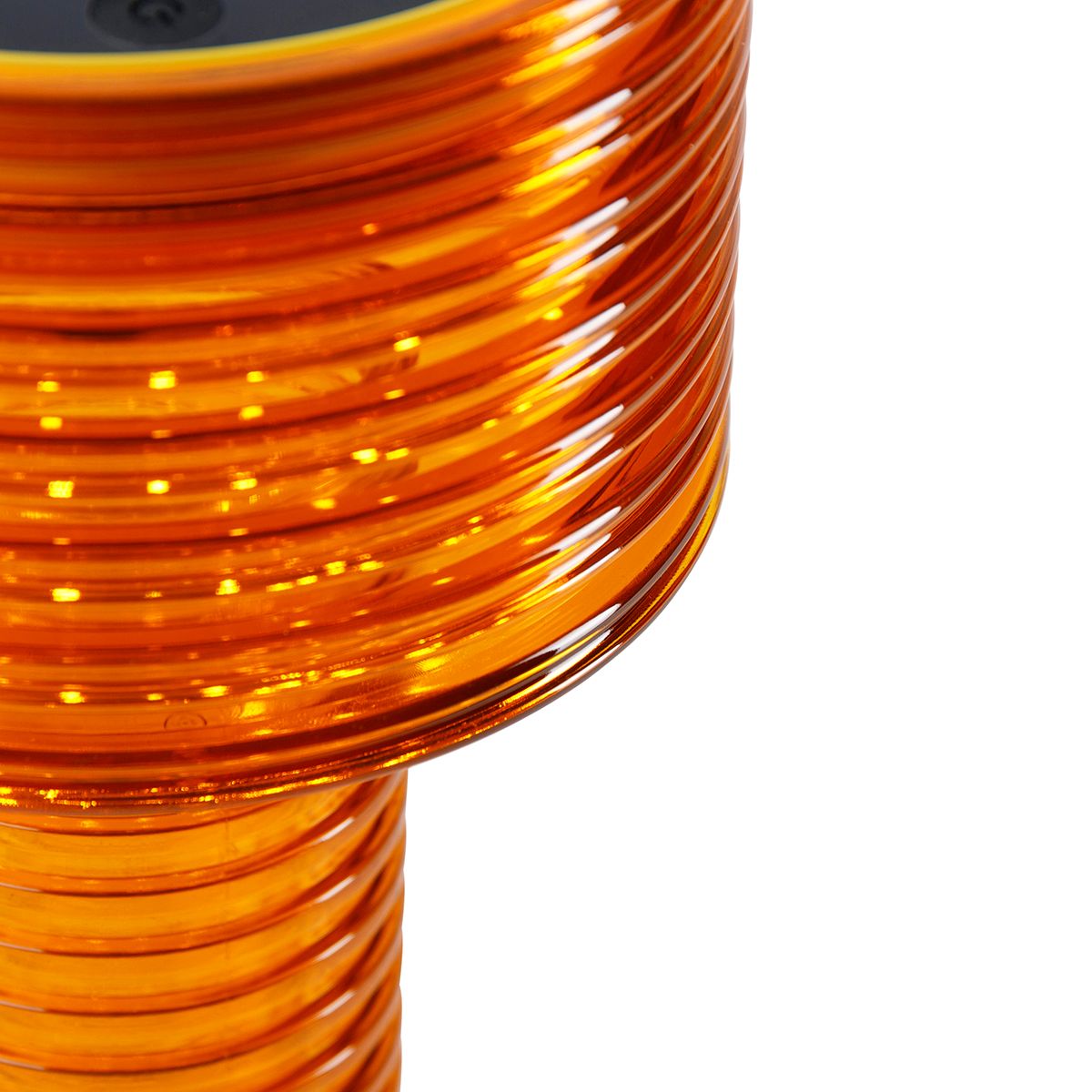 Tafellamp oranje kunststof incl. LED solar oplaadbaar IP44 - Ambar
