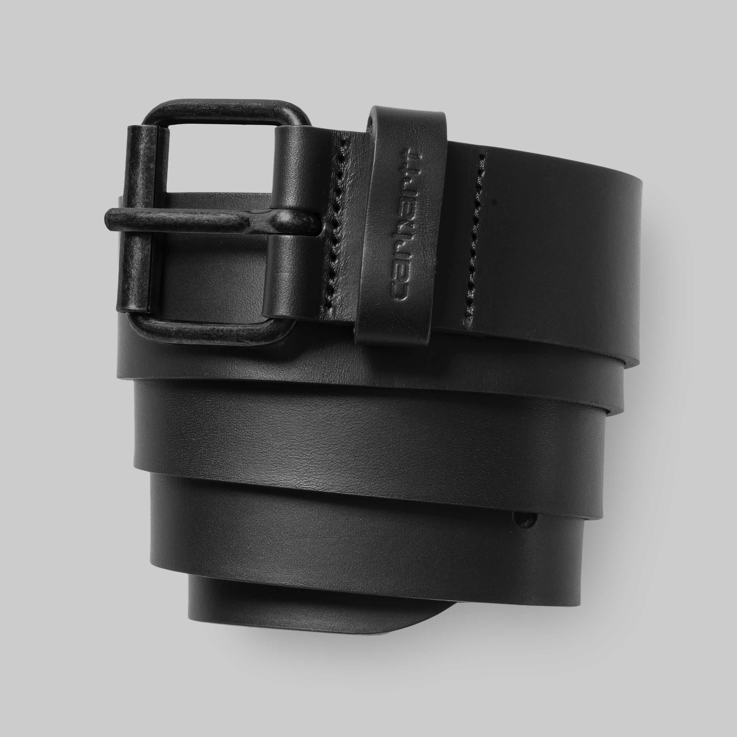Carhartt WIP Script Belt Leather Black / Black