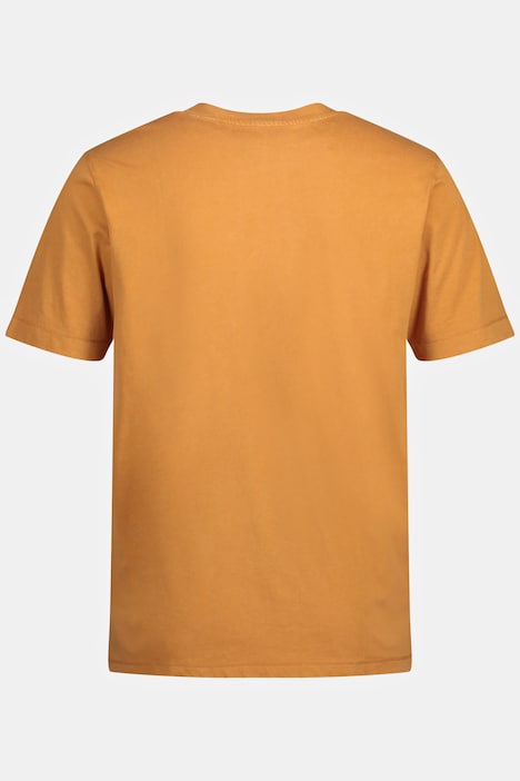 T-Shirt, Halbarm, Vintage Look, Rundhals, breite Bündchen,bis 8 XL