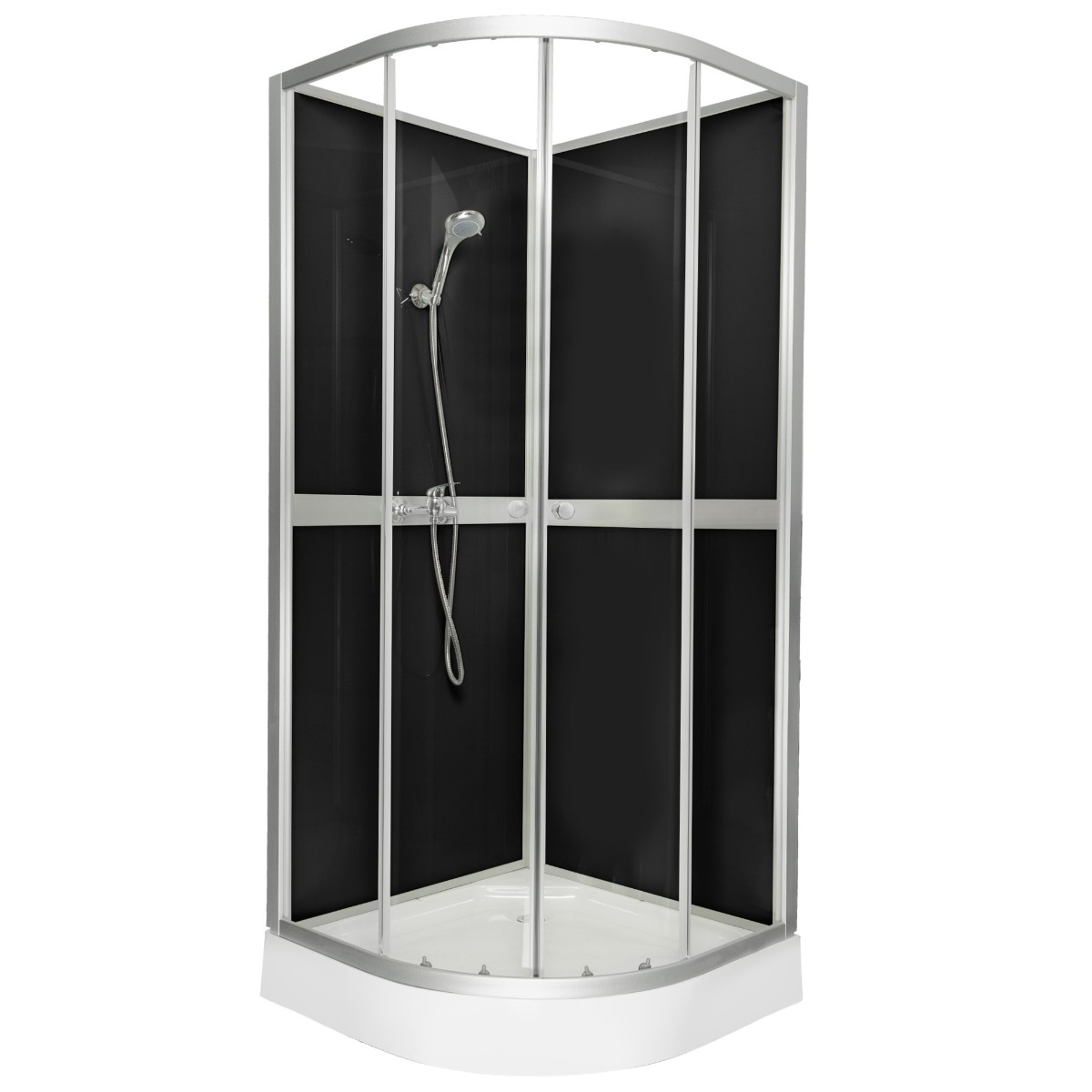 Kerra Classic Black douchecabine 80x80cm