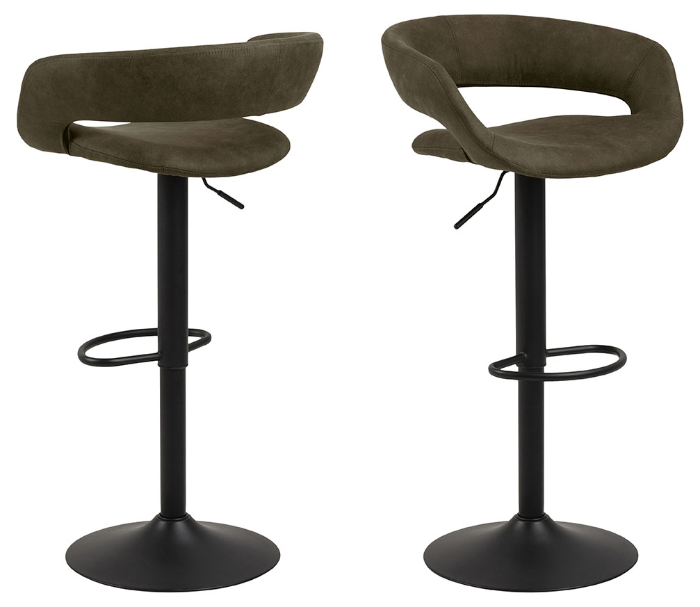 Barkruk Lara olijf groen - set van 2