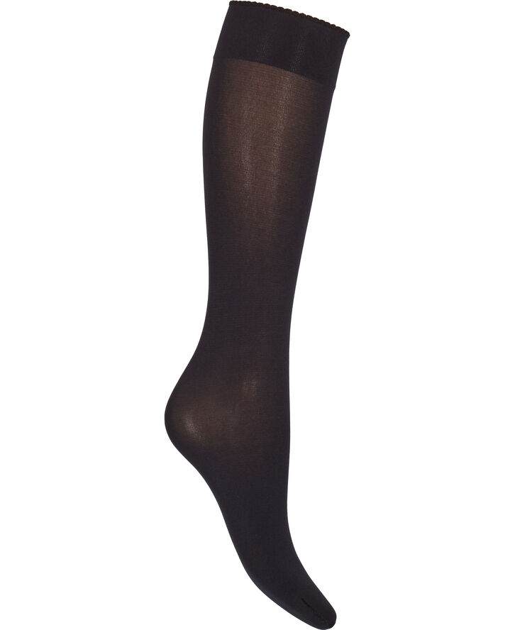 Wolford Velvet de luxe 50 knæstrømper Sort