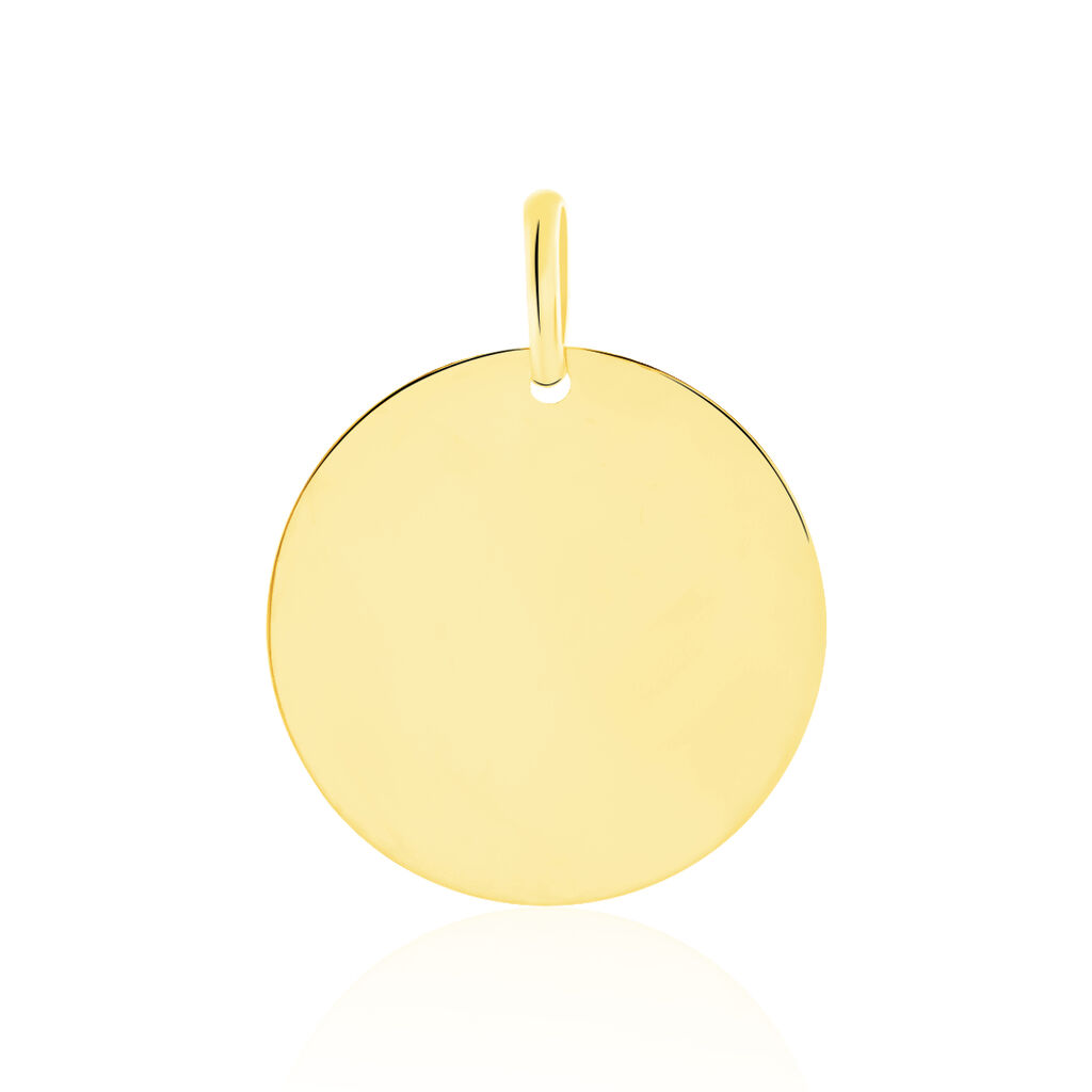 Pendentif Sirona Pastille Gravable Or Jaune