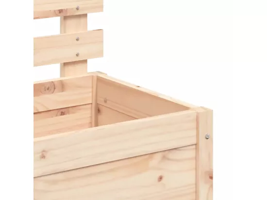 Jardinière avec support 79x39,5x114 bois de pin massif