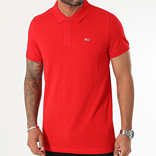 Polo Manches Courtes Slim Placket 8312 Rouge