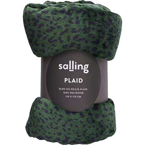 Salling coral fleece plaid - leopard