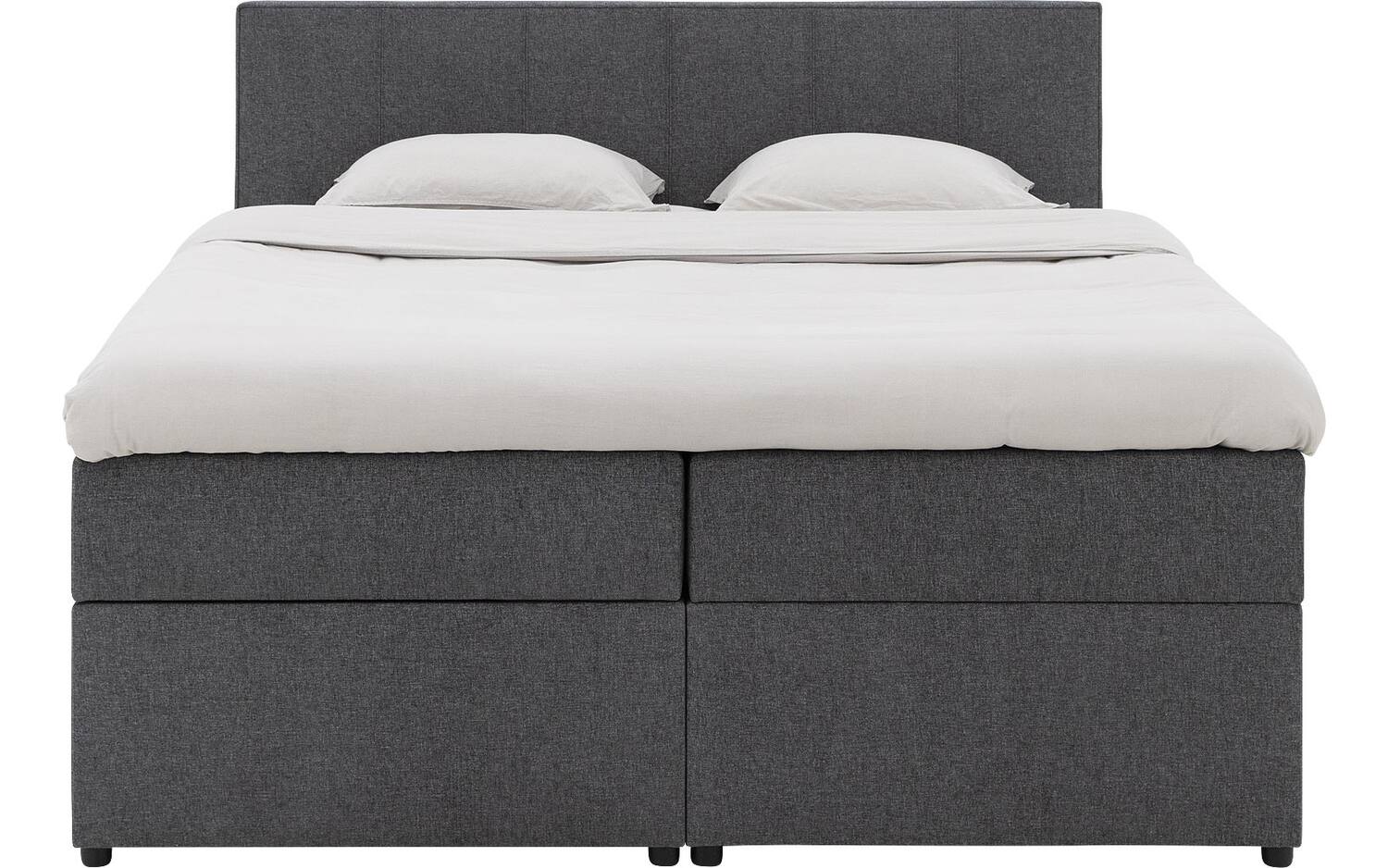 Goossens Boxspring Store met opbergruimte - grijs - 160 x 212 cm cm