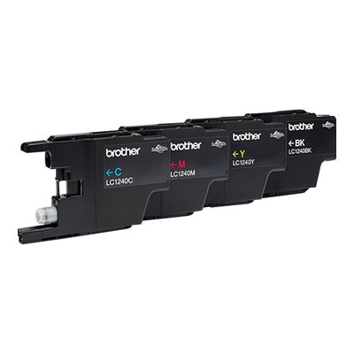 Brother LC1240 - Pack de 4 - noir, cyan, magenta, jaune - cartouche d'encre originale