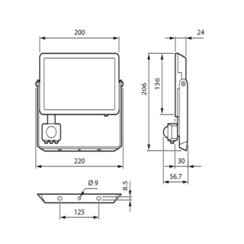 Philips breedstraler met bewegingssensor 4750 lumen 4000K 50W