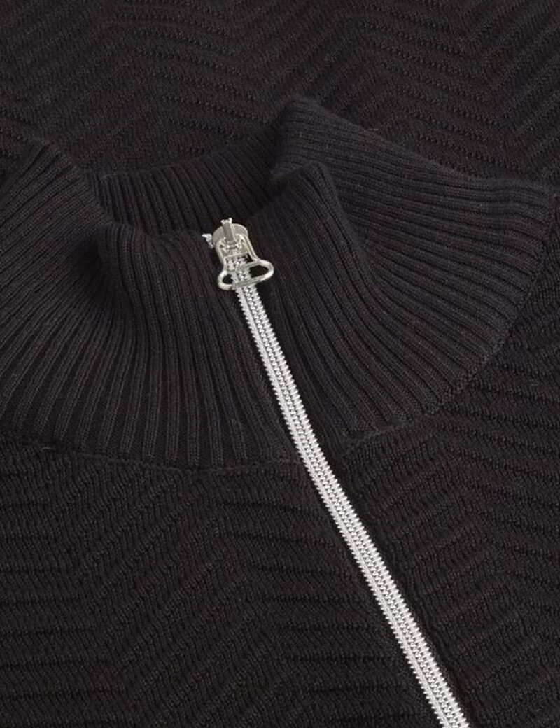 KRONSTADT GILET HOMME CARLO ZIP BLACK