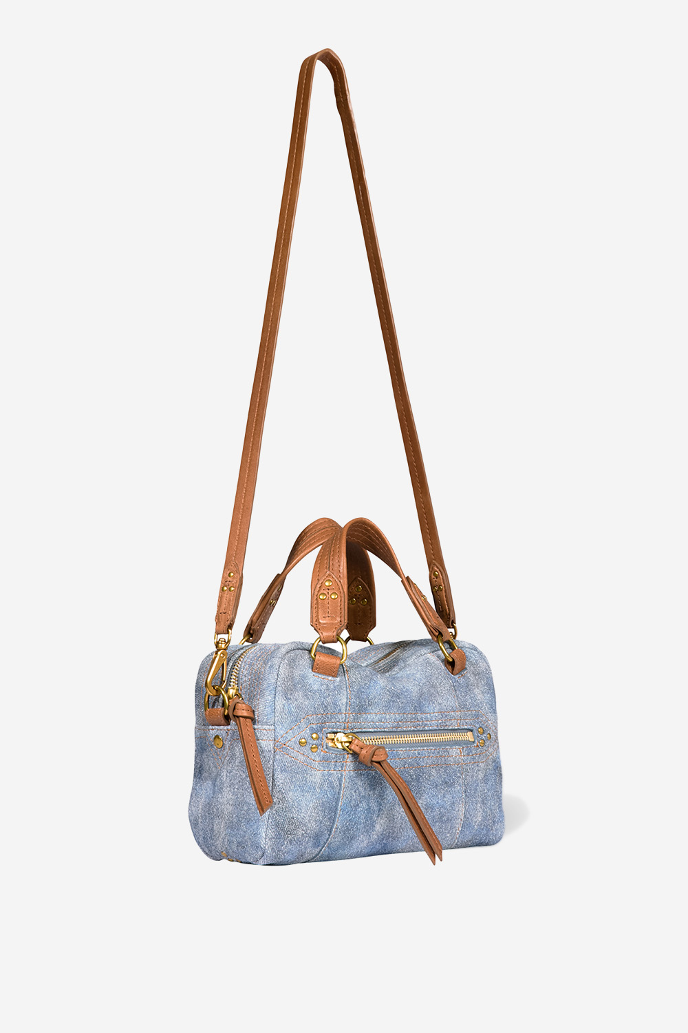 Lucky bowling mini suede crossbody