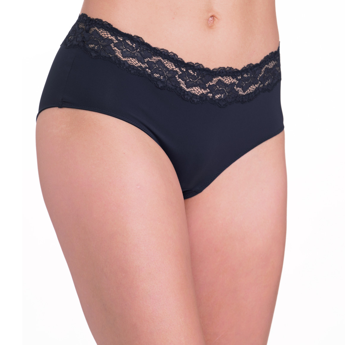 Gina Benotti Damen Panty mit Spitze dunkelblau