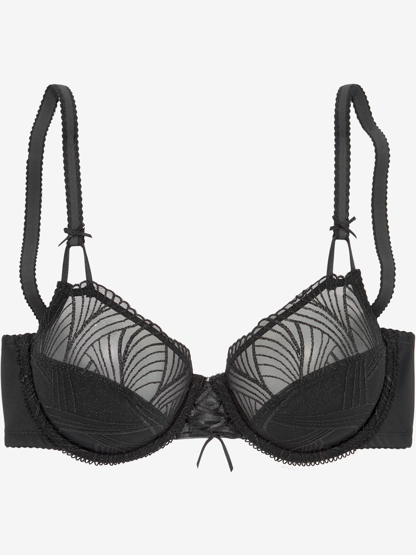 Soutien-gorge à armatures avec dentelle filigrane sur le haut des bonnets