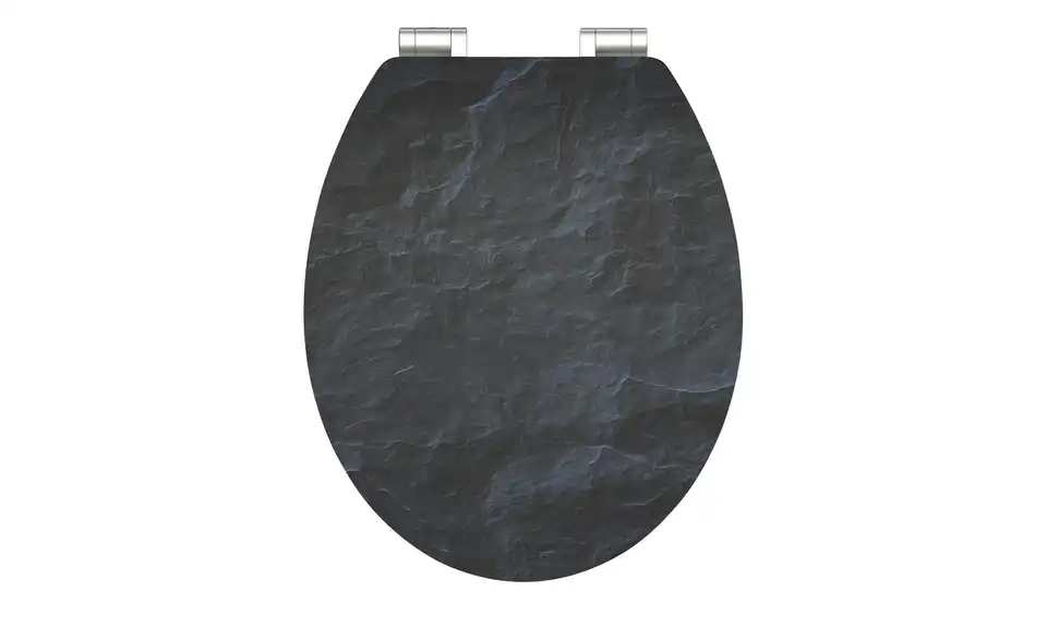 WC Sitz Black Stone Schieferstein-Optik