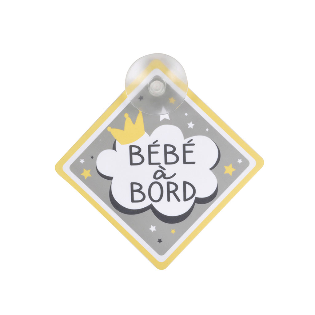 Signalétique bébé à bord 12.5x12.5cm