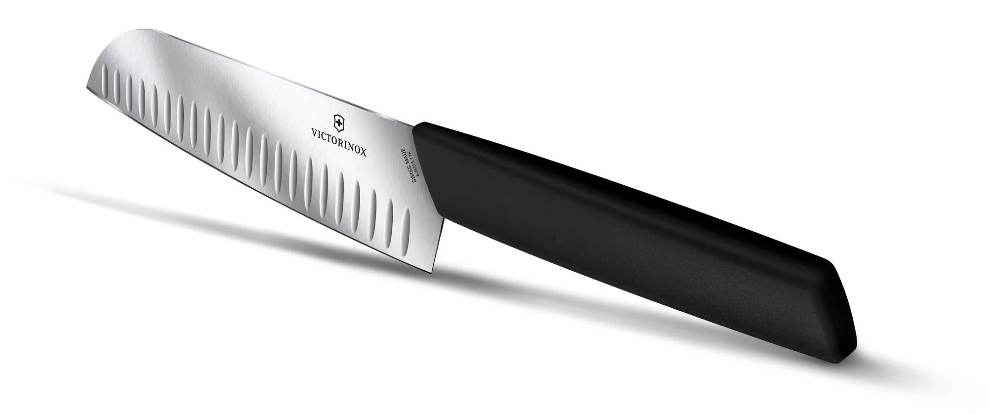 Swiss Modern Santokumesser-schwarz