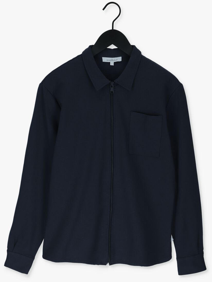 THE GOODPEOPLE donkerblauwe the goodpeople overshirt lord