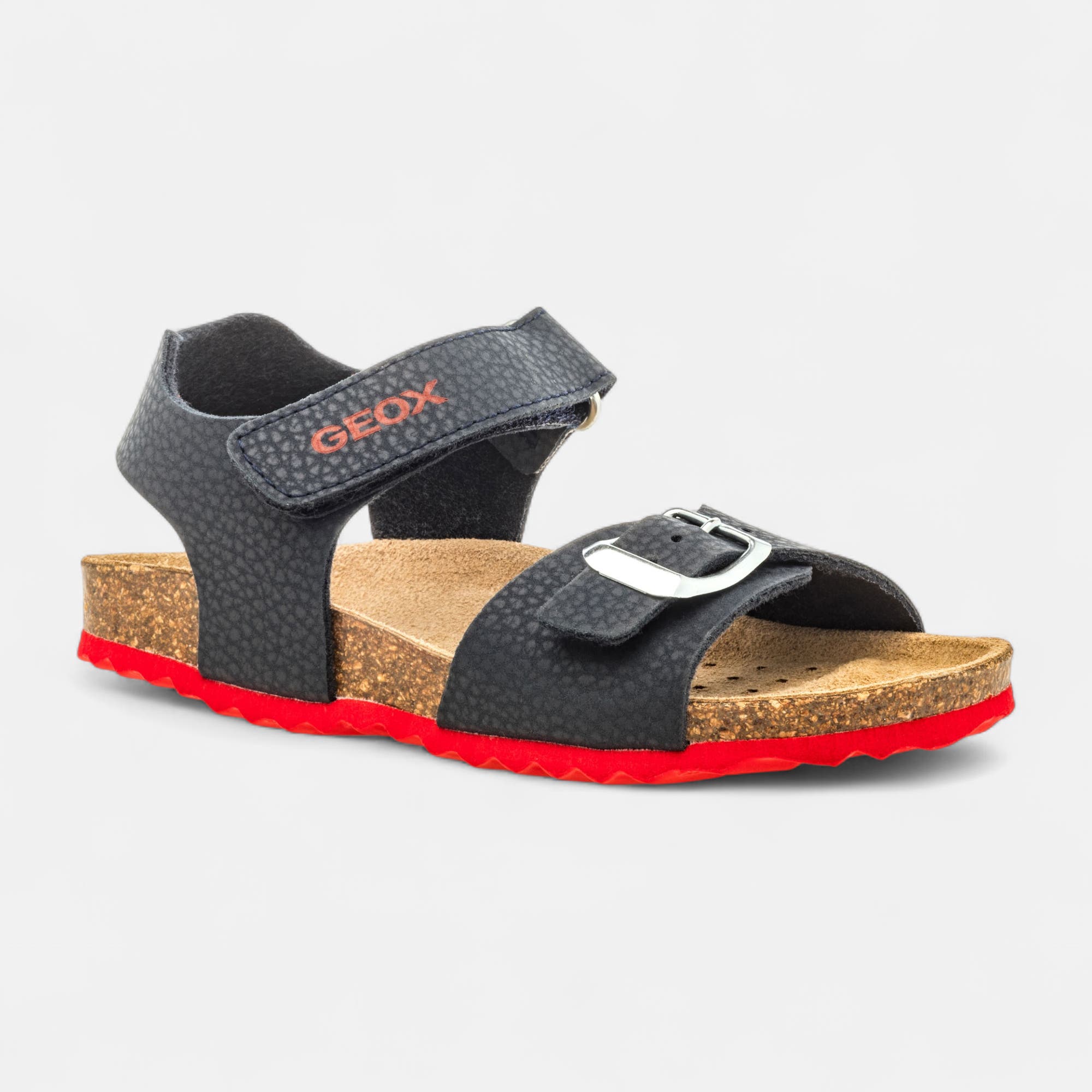 Mules semelle liège Garçon bleu