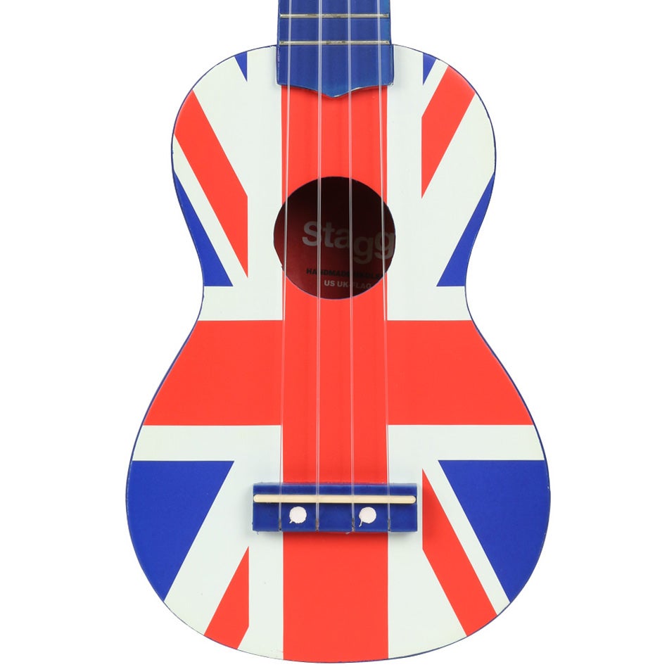 Stagg US UK-Flag sopraan ukelele met gigbag