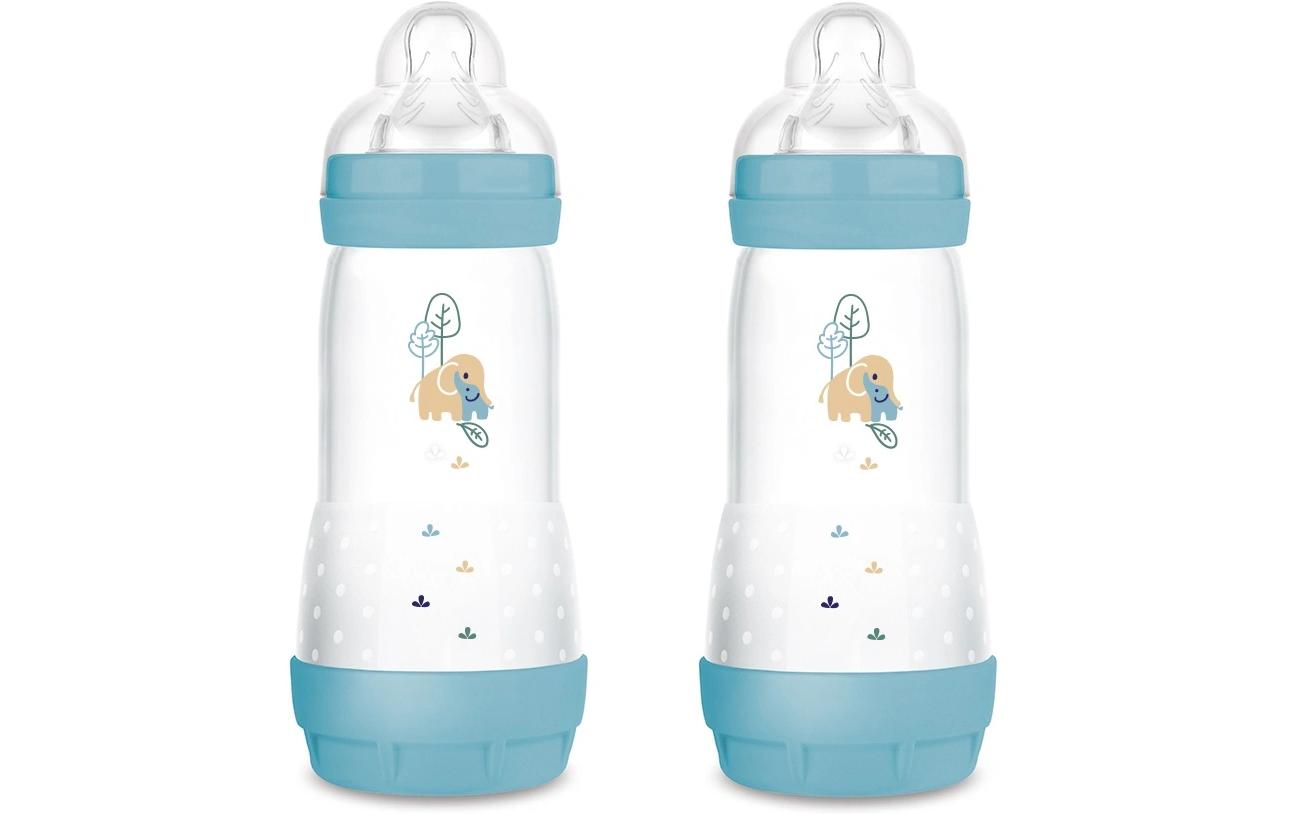 Kunststoffflasche Easy Start 2er Set Blau 320 mlAnti-Kolik-Flasche für Neugeborene
