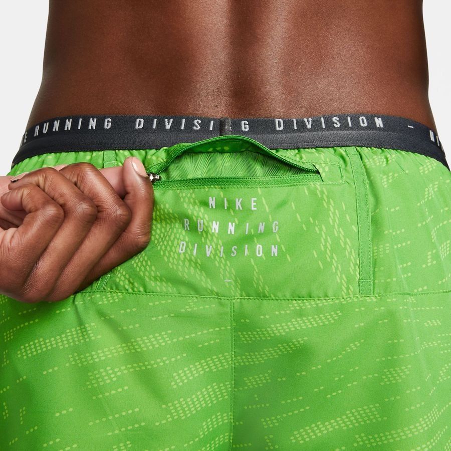 Nike Short Running Dri-FIT Run Division Stride - Vert/Argenté