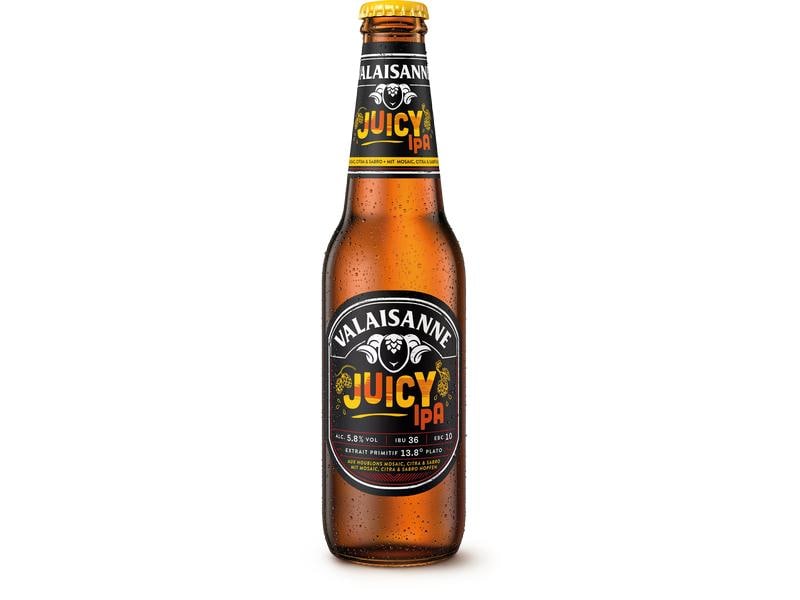 Valaisanne Bier Juicy IPA 4 x 0.33 l Kaltgehopftes, trübes India Pale Ale