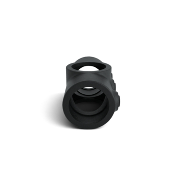 Novidade steigerbuis koppelstuk kruisstuk zwart ø 21 mm