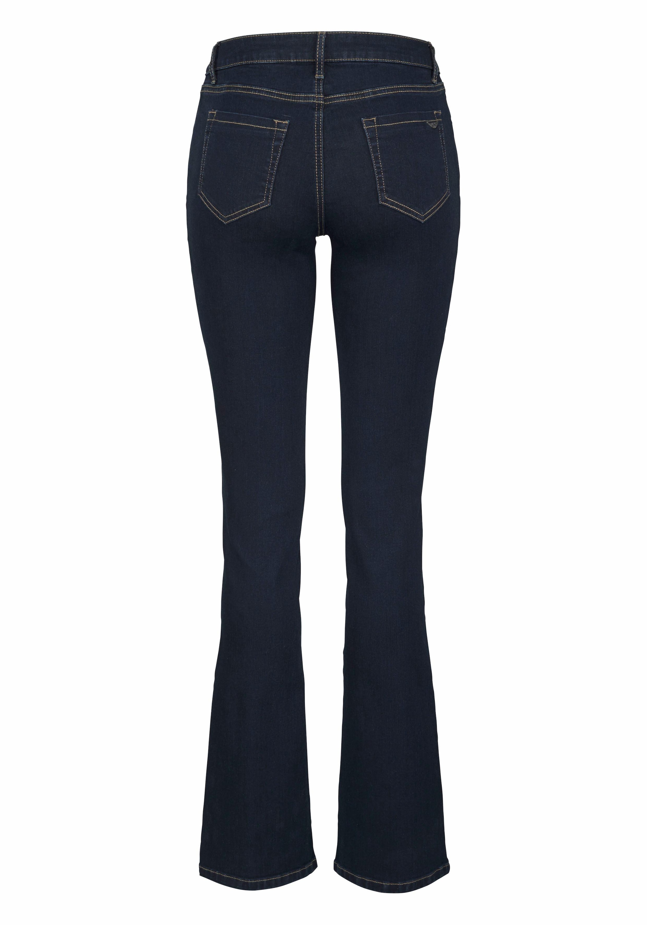 Arizona Bootcut-Jeans »Ultra-Stretch« normale Passform,  Baby-Bootcut,  Used-Look-Waschung