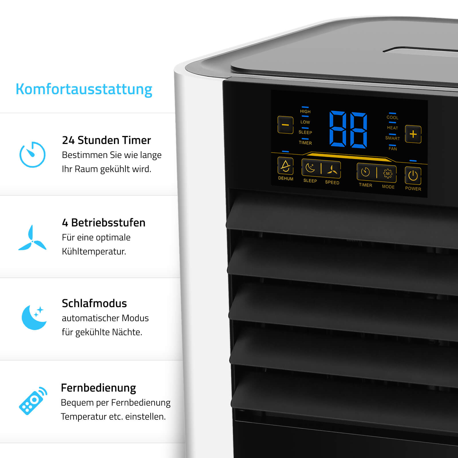 Home Deluxe Mokli Klimaanlage XL 9.000 BTU