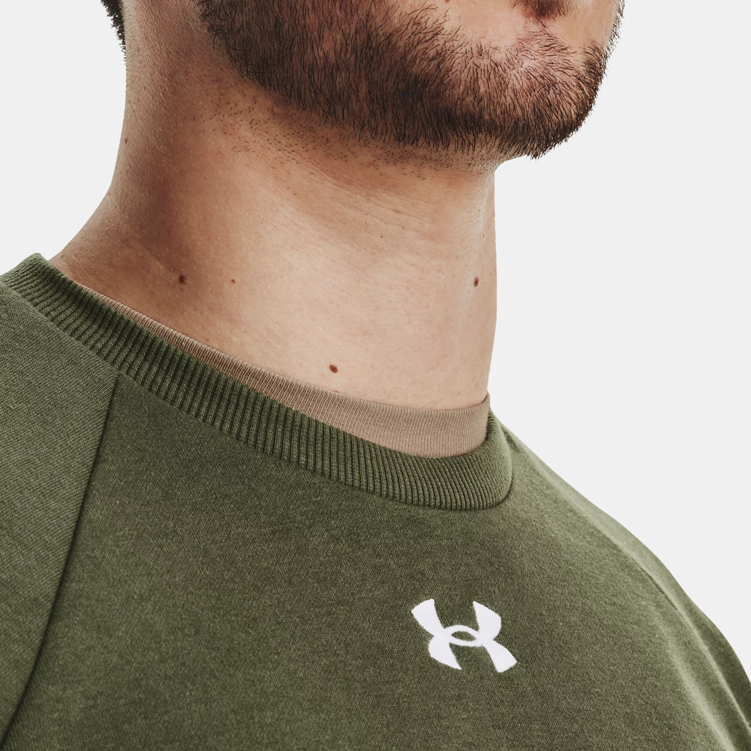 Under Armour Rival Crew Sweat-shirt Hommes - Vert Foncé
