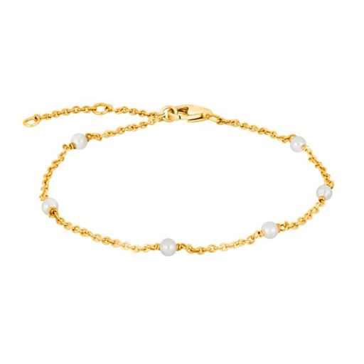 Nordahl Pearl Armbånd, Guld, 17 3 cm