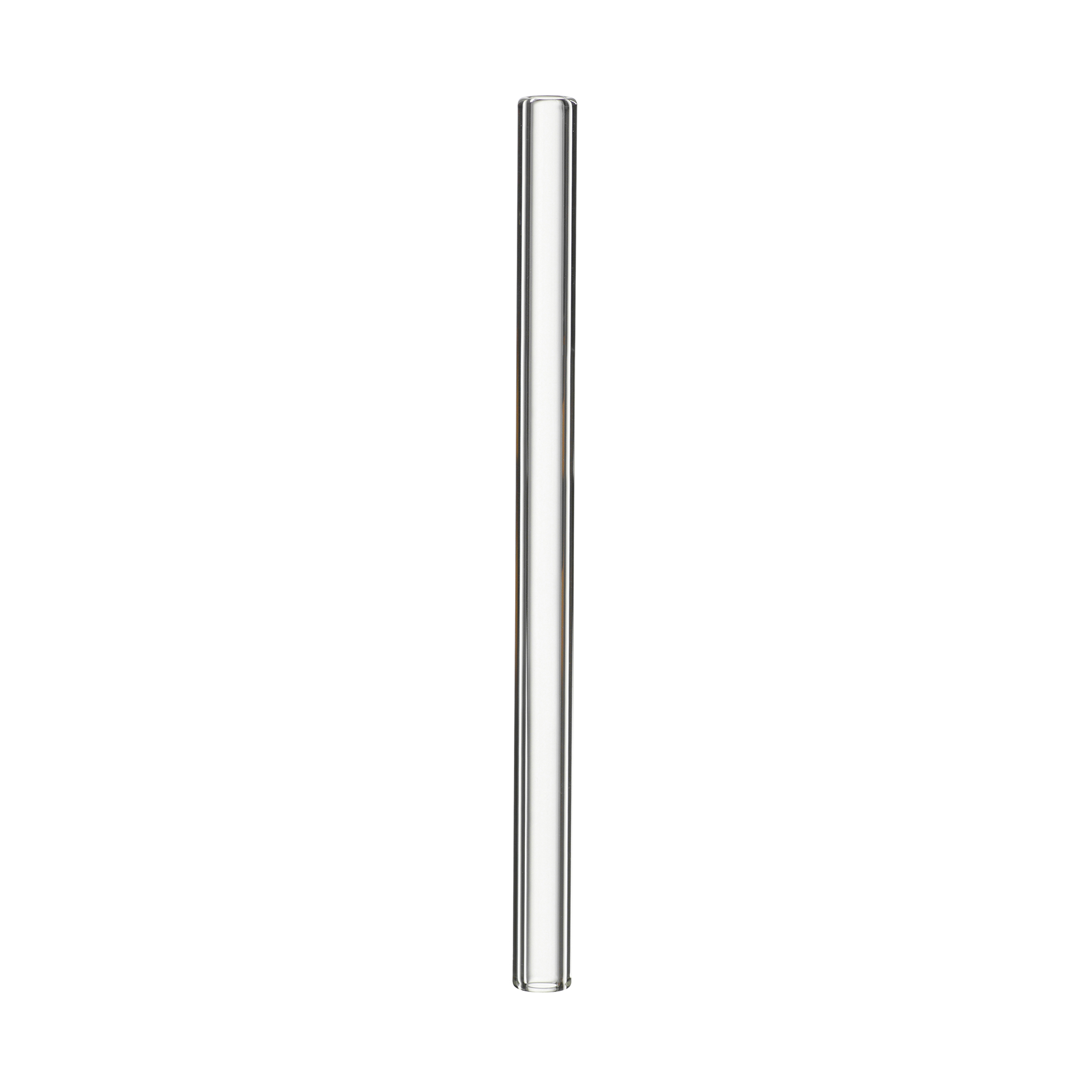 6er-Set Glas-Strohhalme - transparent - 15 cm