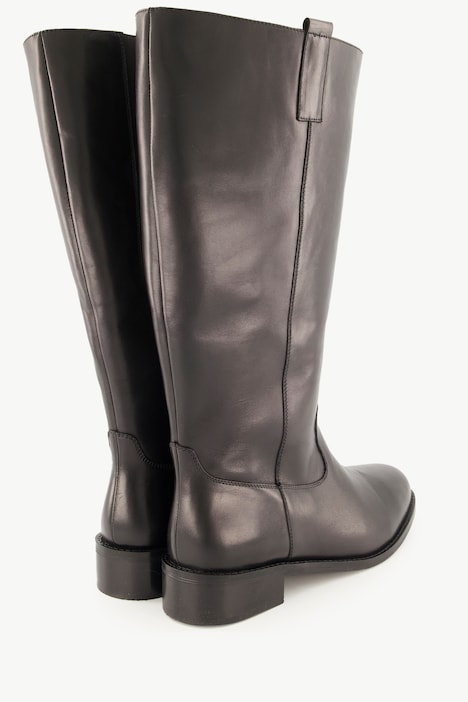 Lederstiefel, XXL-Schaft, Weite H