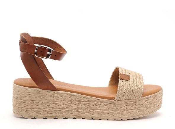 Eva frutos nu pieds plats femme 752 beige