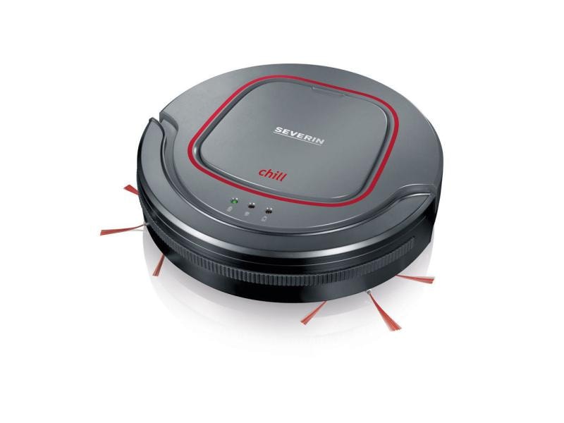 Severin Saugroboter RB 7025 Roboter-Staubsauger, platingrau-granatrot-schwarz