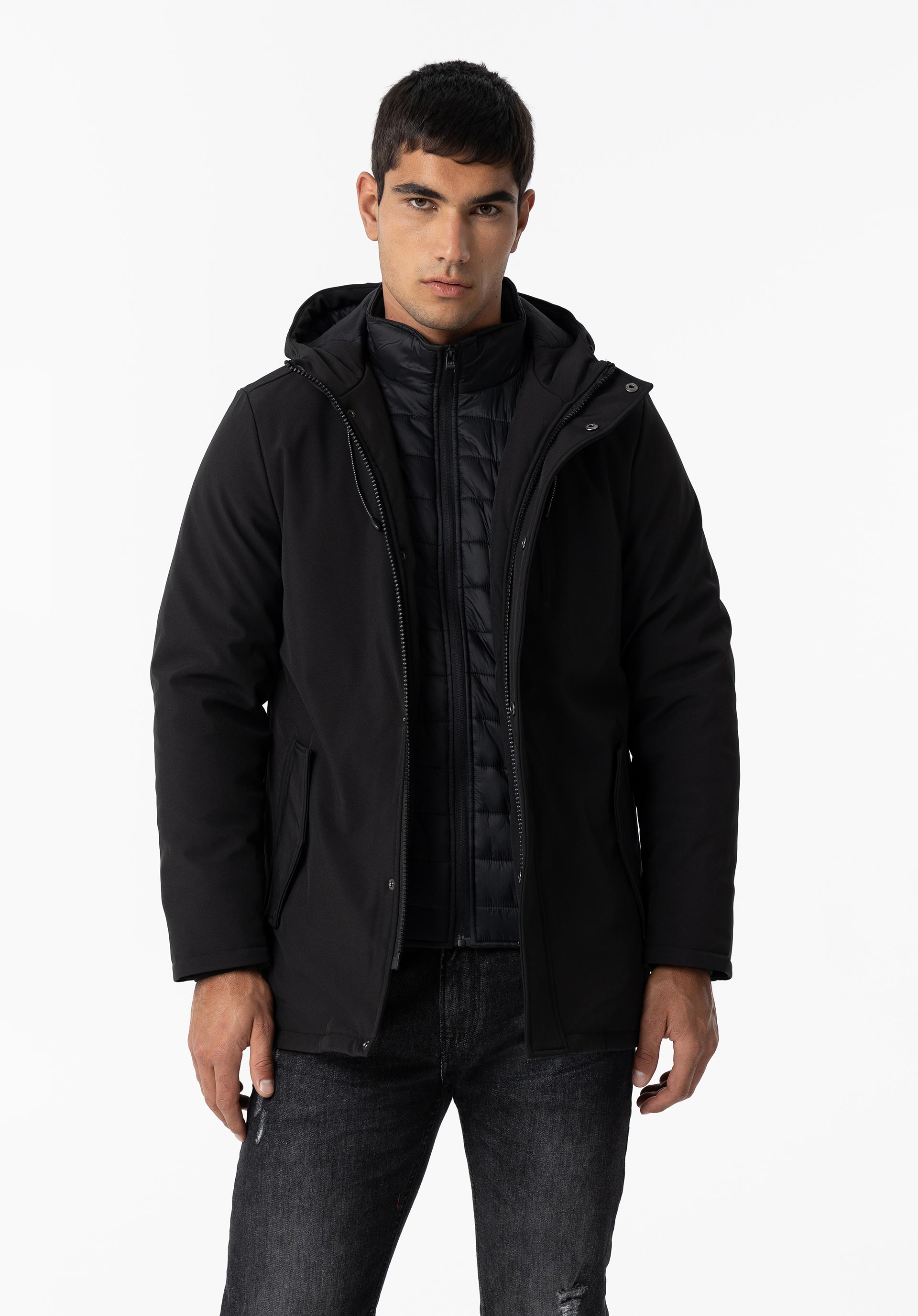 Casaco Comprido Acolchoado Water Resistant