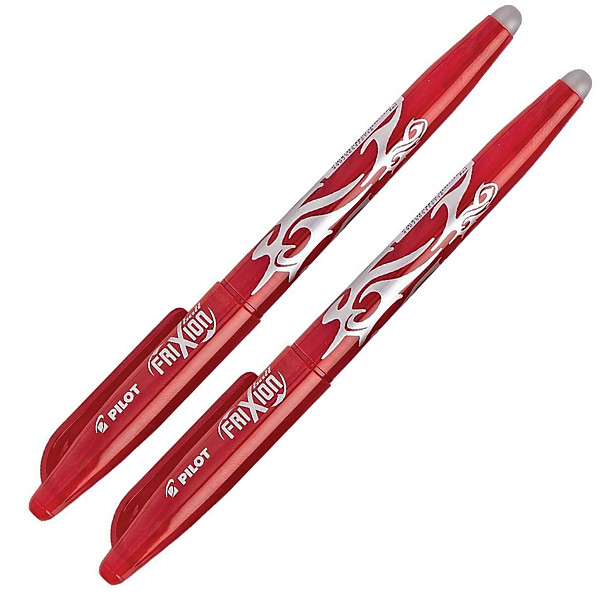 Stylo roller Pilot FriXion Ball effaçable coloris rouge, lot de 2