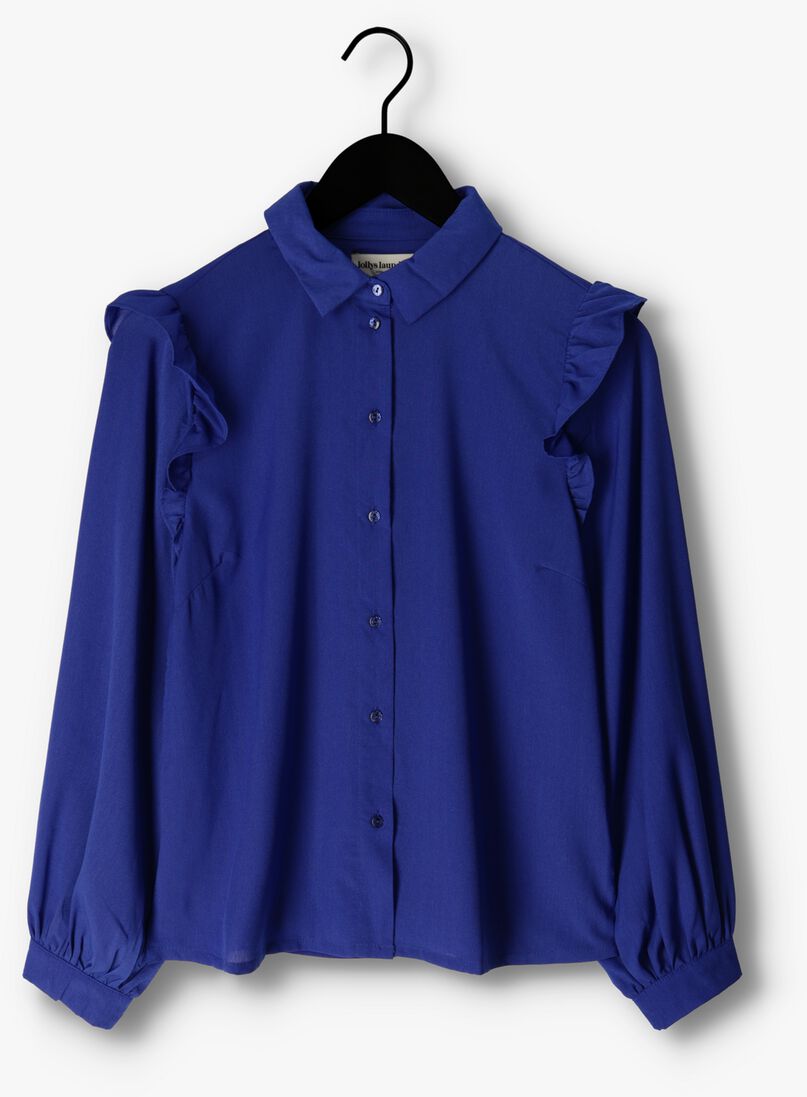 LOLLYS LAUNDRY blauwe lollys laundry blouse alexis shirt