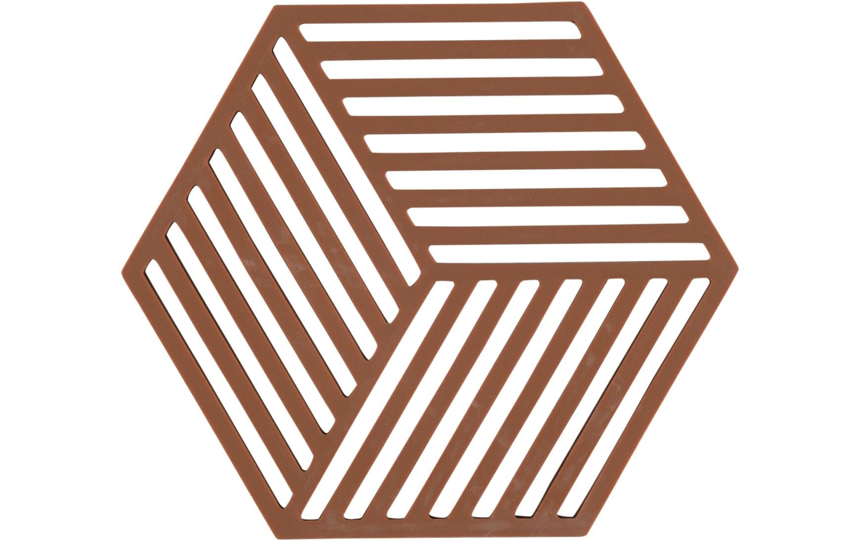 Topfuntersetzer Hexagon DunkelbraunPfannenuntersetzer